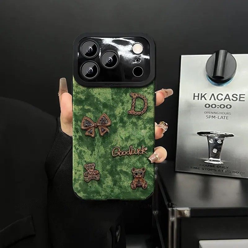 金属绿色蝴蝶适用小米17promax/15/14手机壳13/12新女款Civi5Pro红米K90/80ultra手链K70Pro全包note15/14Pro