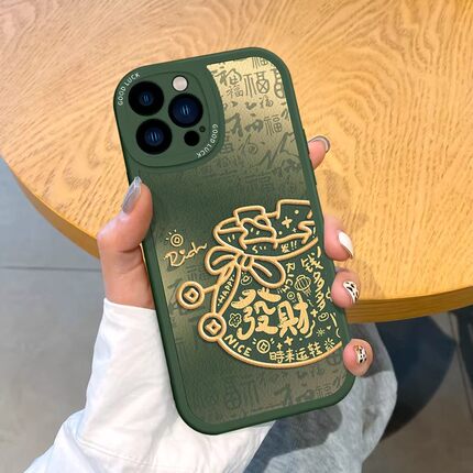 绿羊皮福袋适用OPPOfindx9/8s手机壳Reno15/14Pro/13女2026新款腕带12支架a6/a5软硅胶k12s真我GT7/neo防摔