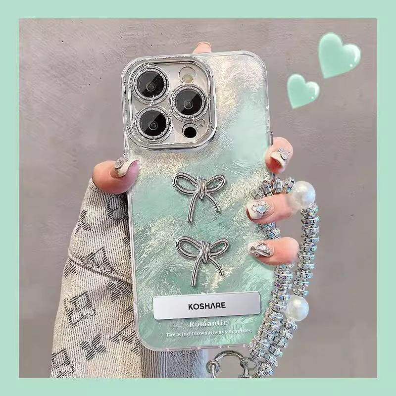 小米亚克力羽纱镜头膜蝴蝶结公仔