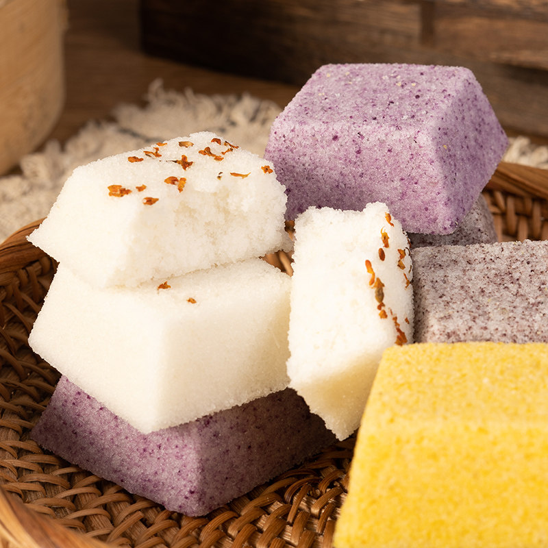 粮觅宁波黄耐糕传统糕点定心糕状元糕桂花糕小米糕黑米糕黄耐糕