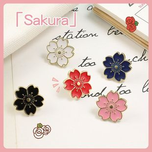 制服学院风 清新樱花jk滴油日系胸章金属徽章胸针可爱少女夏季