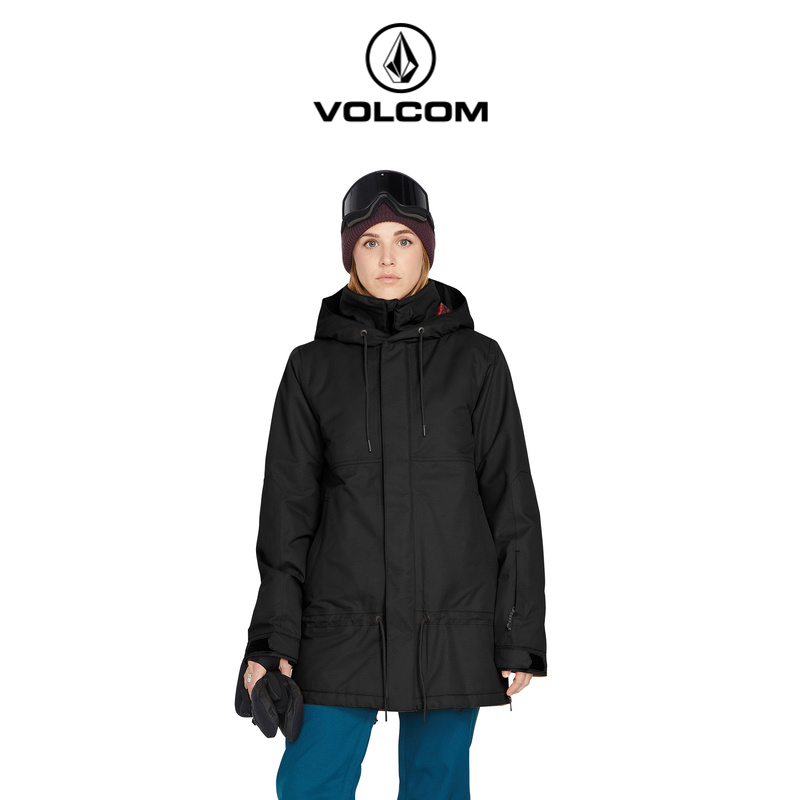 VOLCOM钻石女装户外软壳专业滑雪服2024新款冬季防风登山棉服女款