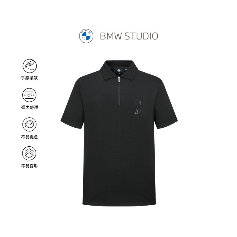 【龙年限定】BMW STUDIO宝马男装春夏短袖t恤polo衫男士