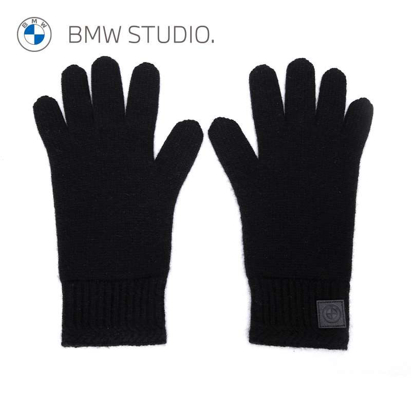 BMW STUDIO宝马官方春秋保暖舒适柔软时尚百搭山羊绒轻柔针织手套