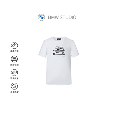 宝马男装2026春夏印花短袖T恤