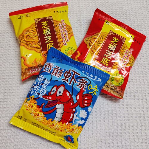 心一众芝根芝底香酥芝麻味原味46克干脆干吃面速食零食方便面麻叶 - 封面