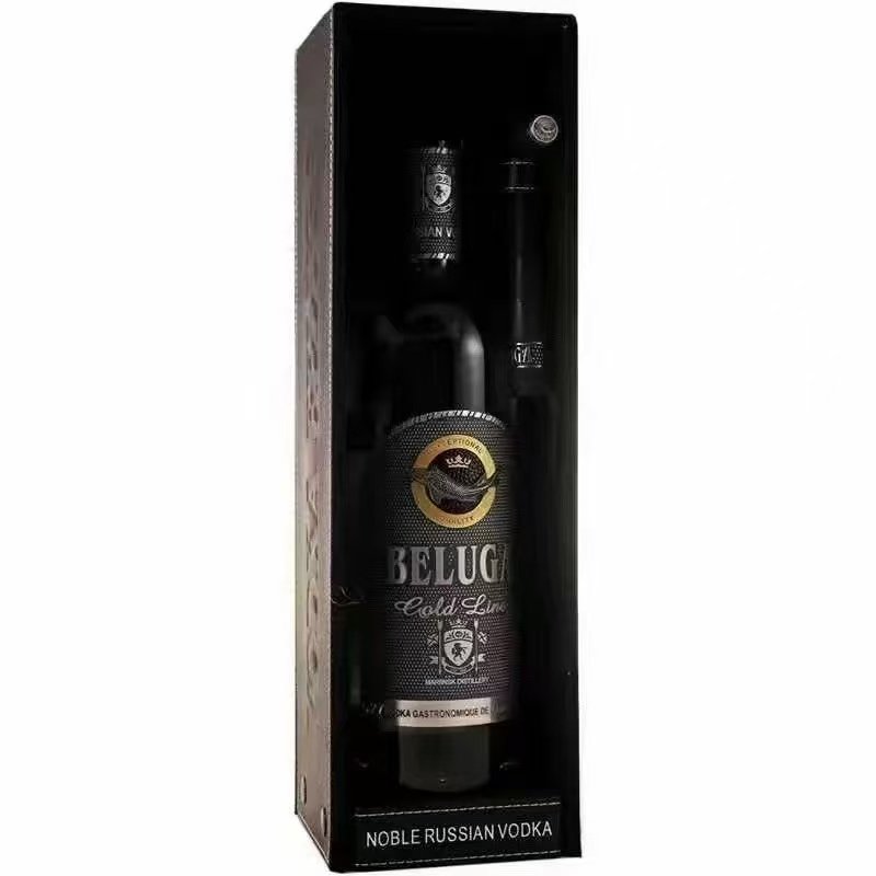 俄罗斯正品进口黄金线伏特加尊贵鲟鱼酒鲸鱼酒送礼高档洋酒白酒吧