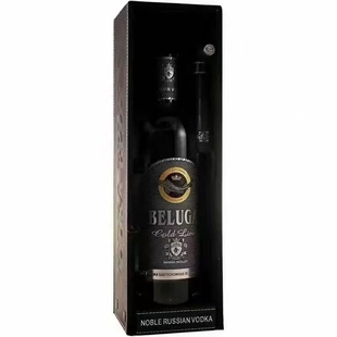 俄罗斯正品进口黄金线伏特加尊贵鲟鱼酒鲸鱼酒送礼高档洋酒白酒吧