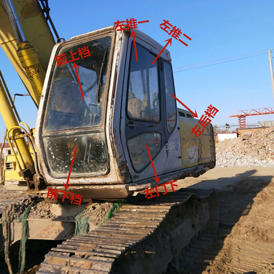 挖掘机配件住友SH120/200/220/300A1/A2驾驶室玻璃前上下挡风玻璃,五金/工具,挖掘机,淘宝优惠券,粉丝福利购,淘宝优惠卷