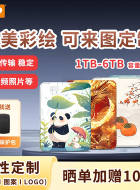 WD西部数据2t移动硬盘外接电脑机械存储1T4T5T6T手机大容量传输