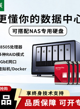 WD西数DXP6800 plus DXP8800 pro绿联企业级nas网络存储服务器