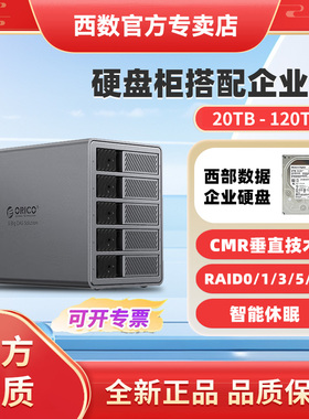 西部数据大容量移动硬盘6080t90t100t110t120t企业级7200转硬盘柜