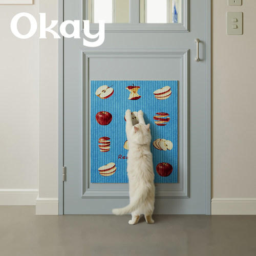 okay红果切片猫抓垫耐抓加厚耐磨玩具背胶猫抓板沙发家具保护贴墙 - 封面