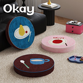 okay茶歇午后蒲团软坐垫 ins客厅防滑可拆洗风榻榻米看书韩系椅垫