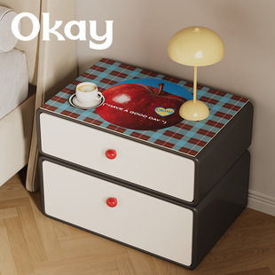 OKAY苹果椰子床头柜垫防尘耐脏卧室台面保护垫皮革防水防烫盖布垫