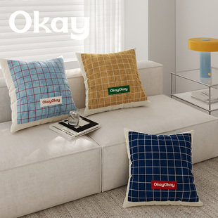 okay白崖日记韩系客厅抱枕套沙发抱枕靠垫办公室腰枕套床头靠背垫