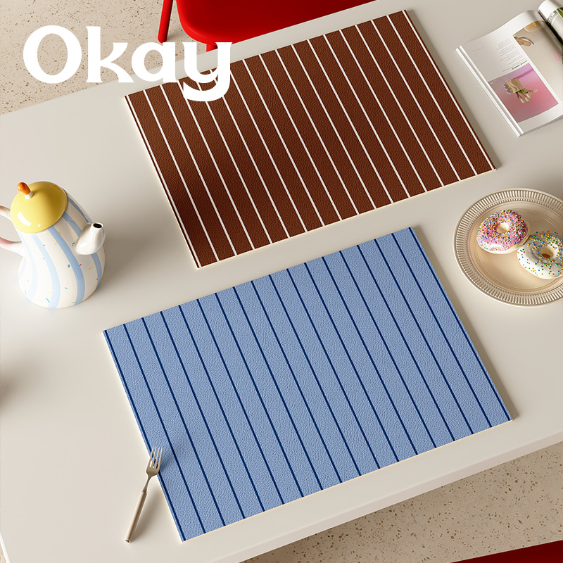 OKAY爵士诗篇皮革餐垫防水防油可擦免洗 pvc鼠标垫杯垫碗垫隔热垫