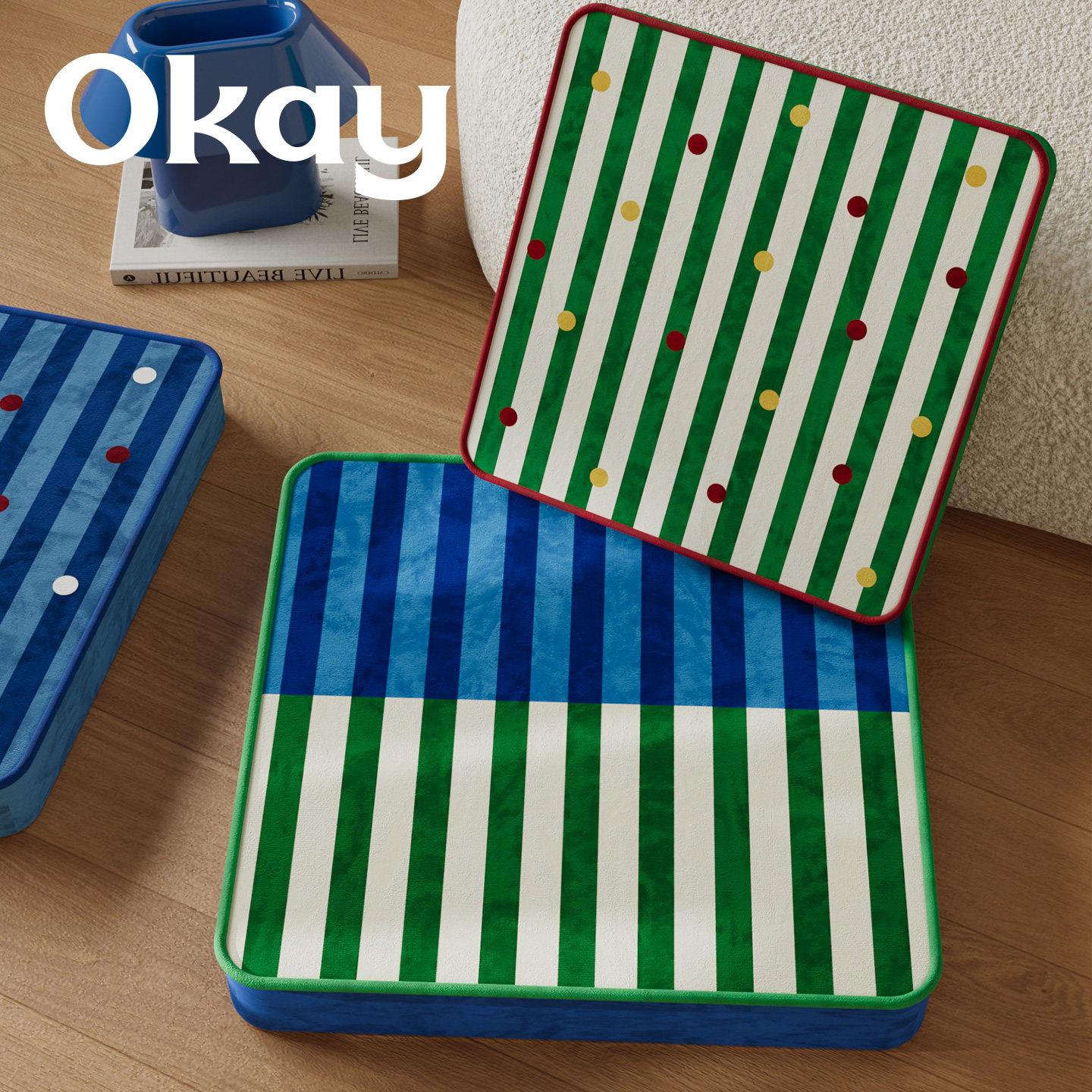 okay挪威圣诞蒲团软坐垫 ins客厅防滑可拆洗风榻榻米看书韩系椅垫,居家布艺,蒲团,淘宝优惠券,粉丝福利购,淘宝优惠卷