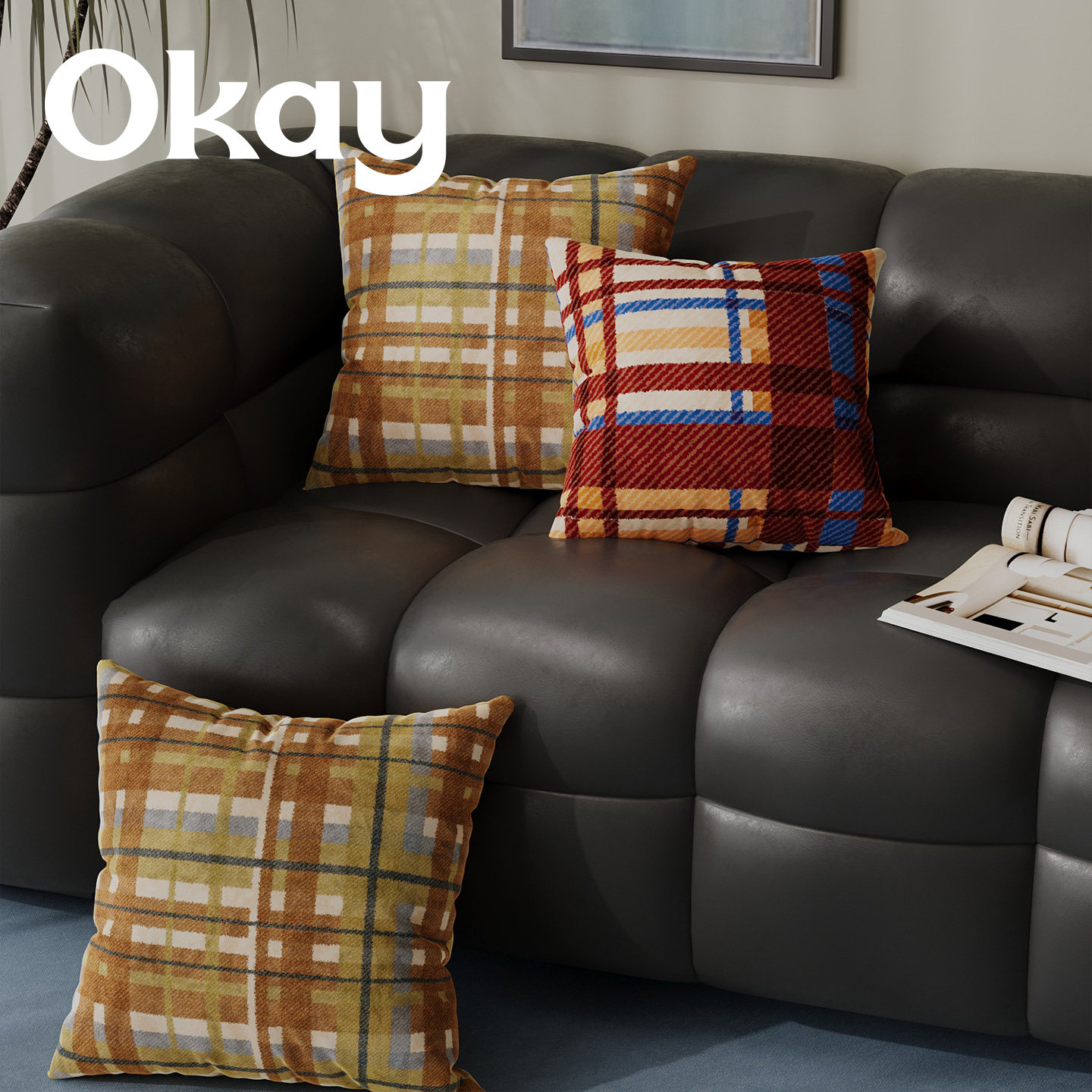 okay红棕条纹新年客厅抱枕套沙发抱枕靠垫办公室腰枕套床头靠背垫,居家布艺,靠垫/抱枕,淘宝优惠券,粉丝福利购,淘宝优惠卷