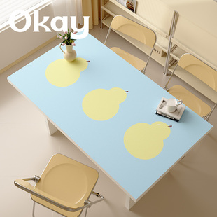 OKAY鸭梨苹果桌垫皮革ins餐桌垫pvc家用防水防油耐脏隔热垫子桌布
