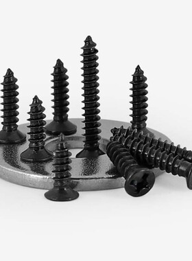 M1M1.2M1.7M2M2.3M2.6M3黑色KA十字沉头自攻螺丝沉头电子微型螺钉