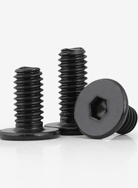 M2.5M3M4M6黑色316不锈钢超薄扁平头内六角螺丝钉CM大平头机螺钉