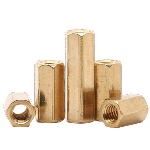 双通六角铜柱双头机箱隔离柱螺母柱空心螺柱直通孔支撑柱M2-M4M5