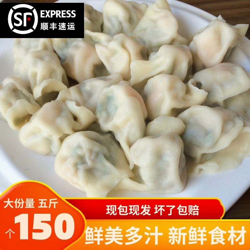 手工水饺鲜肉饺子北方韭菜鸡蛋大葱猪肉煎蒸饺馄饨面食速冷冻食品