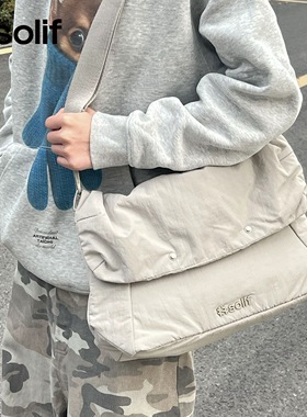 【新品】solif见鲸原创单肩背包斜挎包女男潮流百搭通勤简约秋冬