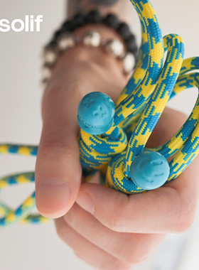 solif海盐柠檬编绳配件便携式蓝黄撞色编绳肩带防丢女2025新款