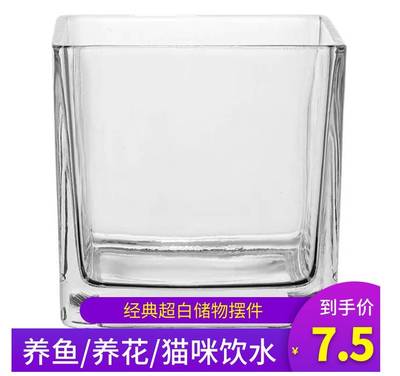 水培花瓶方形鱼缸盆透明