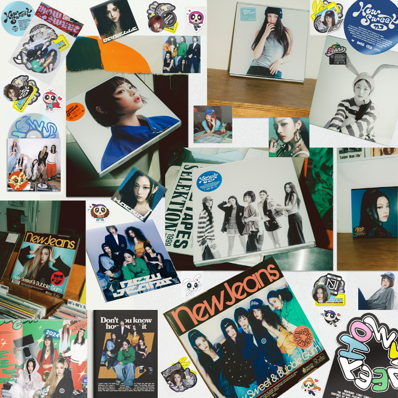 NewJeans鲸 回归新专辑 How Sweet 官方正版cd小卡周边贴纸特典