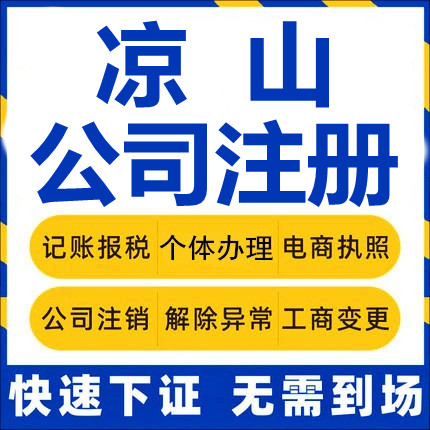 凉山公司注册西昌会理盐源会东昭觉工商营业执照代办注销企业变更 - 实物图
