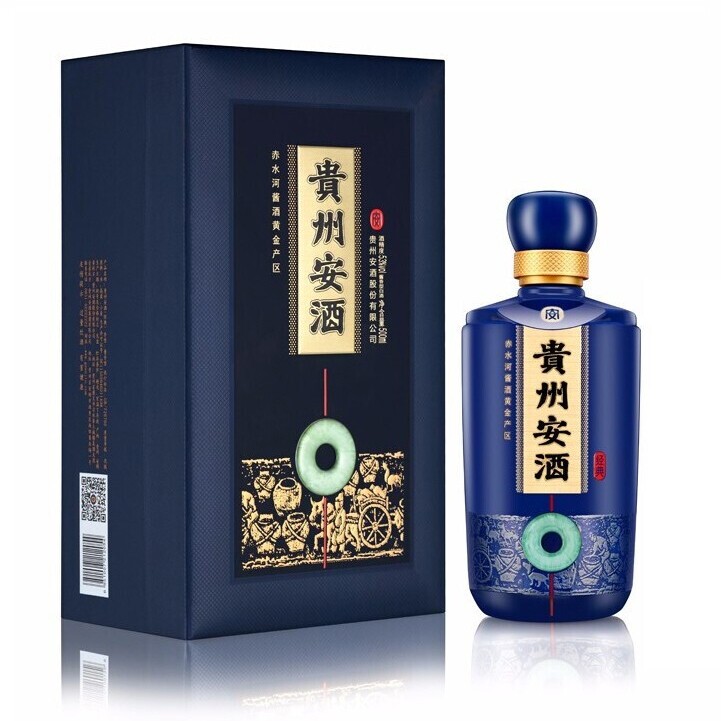 贵州安酒 经典 53度 酱香型白酒 礼盒 收藏送礼 500ml 单瓶装