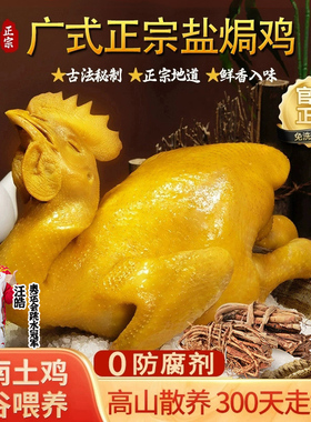 正宗客家盐焗鸡整只散养正宗广东鸡肉盐局鸡真空熟食年货年夜饭