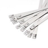 304不锈钢自锁扎带金属扎丝收紧室外耐高温船用捆绑钢条4.6 7.9MM