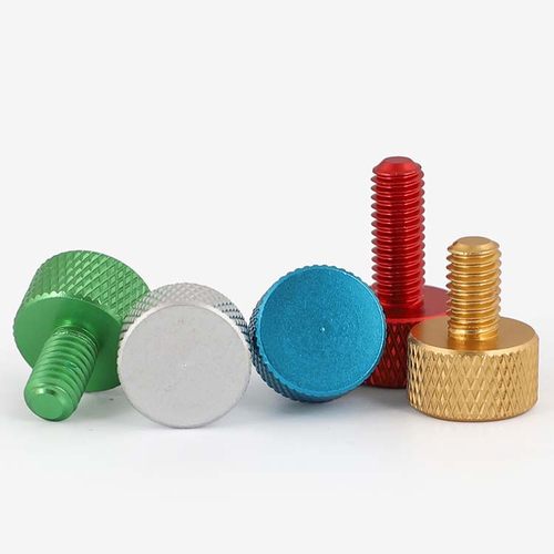 彩色铝合金手拧螺丝钉