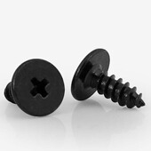 M2M3M4M5黑色十字扁平头自攻螺钉CA大扁平薄头螺丝平头尖尾自攻钉