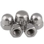 不锈钢盖型螺母遮丑螺帽反牙美制装 201 316 饰螺帽细牙螺丝帽 304