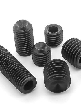 M7M8-M12 12.9级细牙凹端紧定机米螺钉非标顶丝M4M5M6*0.5x0.75x1