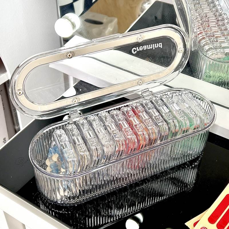 多格收纳盒零件盒螺丝样品透明工具塑料储物电子元件格子分格大号