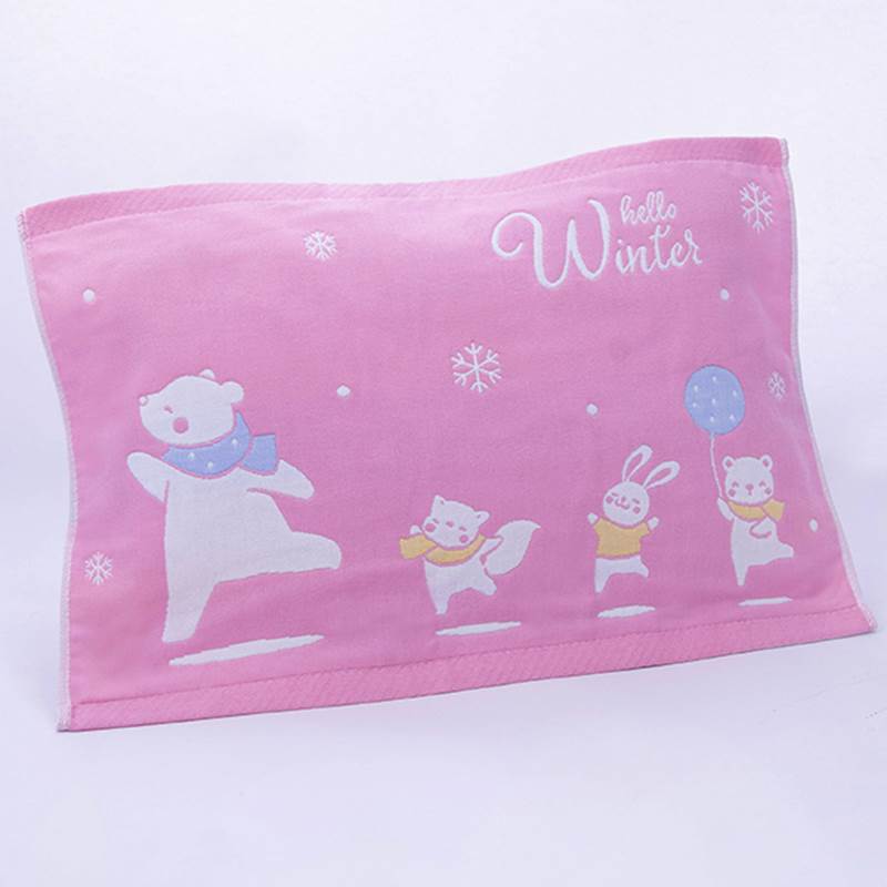小枕巾纯棉30x50可爱睡觉吸汗四季防滑儿童宿舍毛巾40x60cm