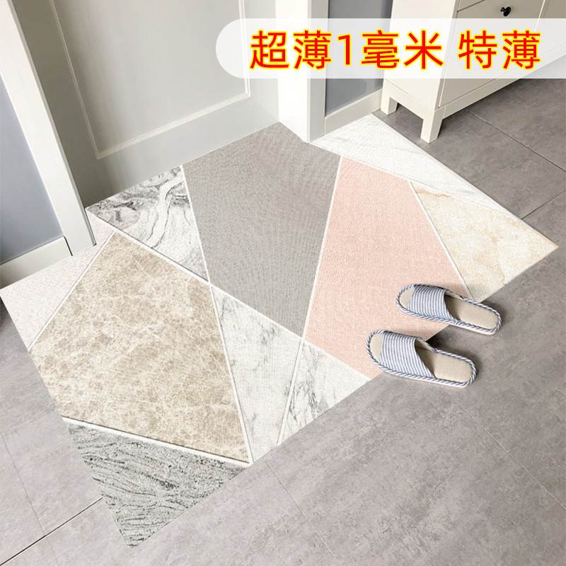 超薄地垫不卡门1mm入户门脚垫玄关门口薄款皮革纯色地毯进门垫子
