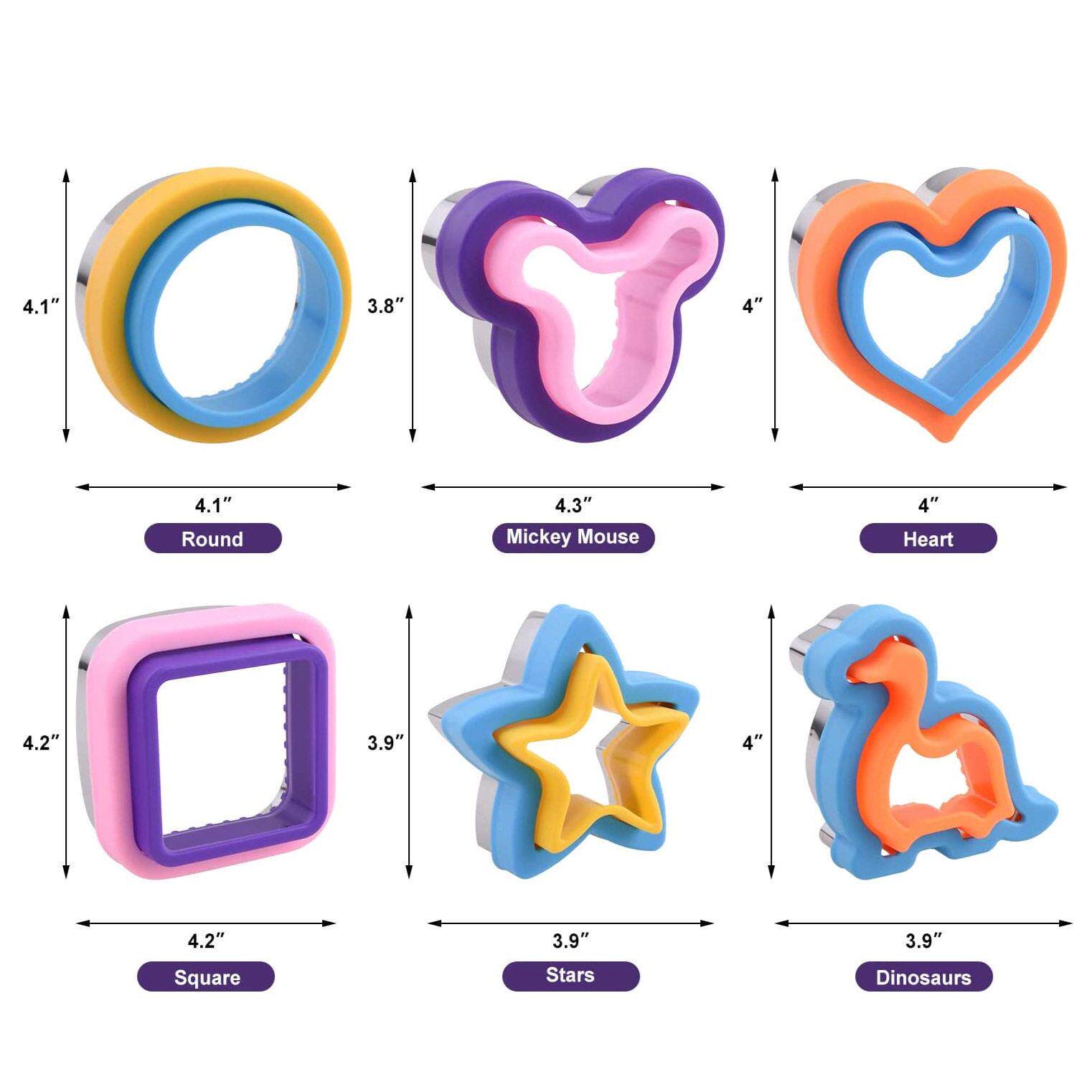 新款不锈钢三明治切模夹心面包切刀蛋糕模切花刀三文治切刀模烘