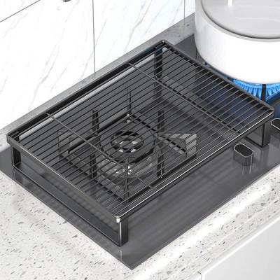 德国电磁炉支架燃气灶盖板罩家用厨房收纳置物架灶台增高架煤气灶