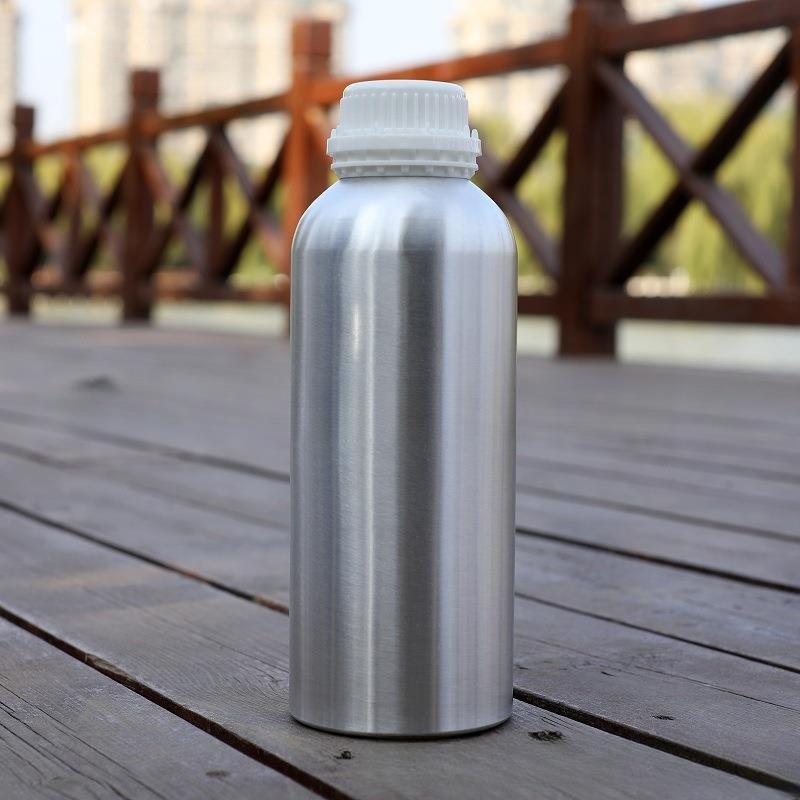 1.1L抛光铝瓶防盗盖瓶分装瓶金属容器1KG精油铝瓶铝罐香薰铝瓶