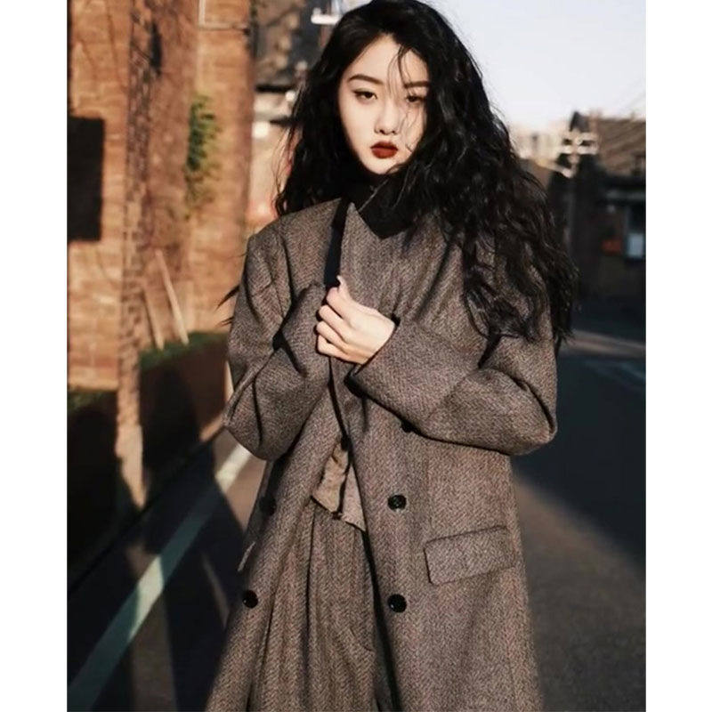 秋季通勤女装轻熟港风阔腿裤干练气质御姐炸街西装两件套装高级感