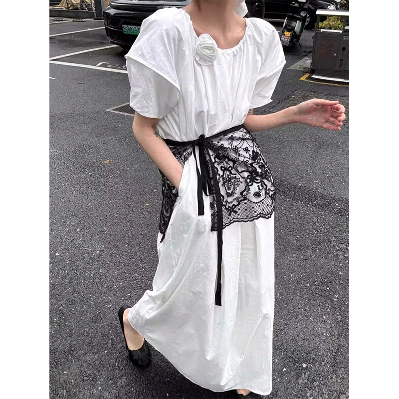 小个子夏装套装女泡泡袖