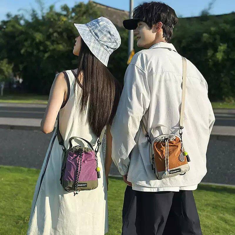 男女童轻便水壶包户外运动便携手机包斜挎包出游水杯挎包小众潮流