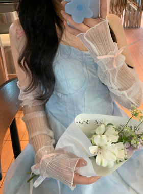 和小裙子好搭的！！原创防晒冰袖